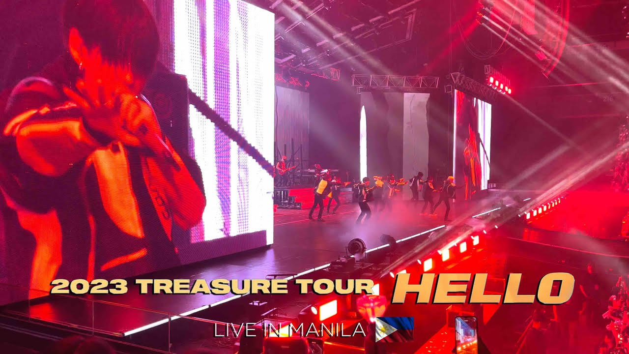 INTRO + JIKJIN  - 2023 TREASURE Tour HELLO Live in Manila Day 2 | Lower Box A 207 View (4K)