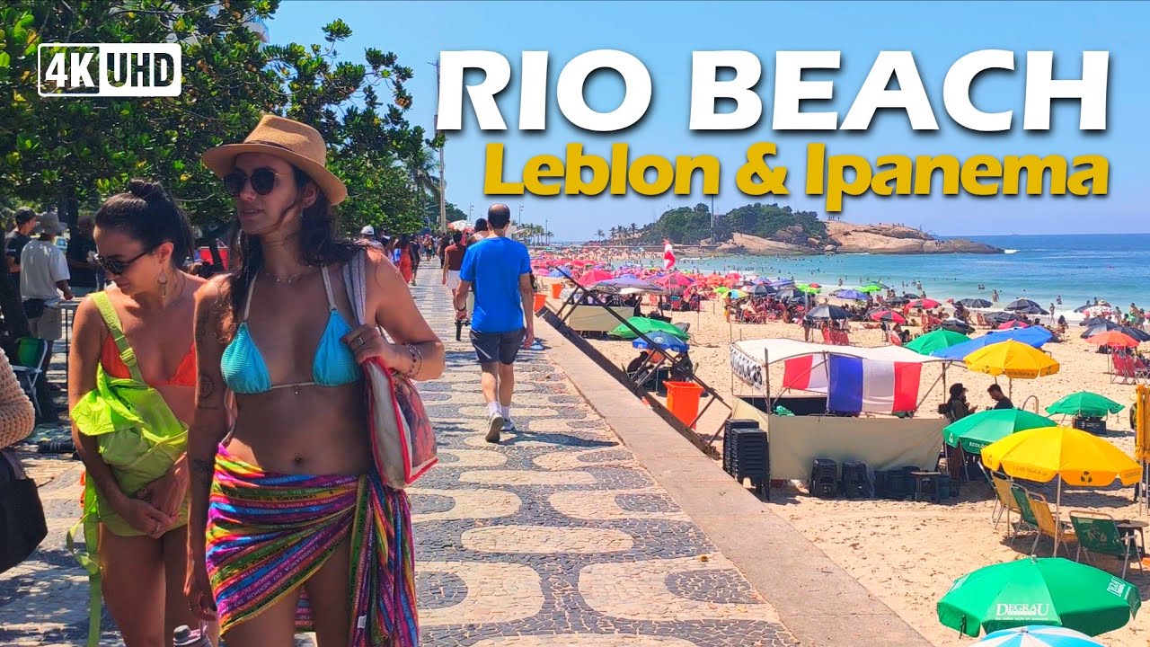 The Famous LEBLON to IPANEMA Walk 🇧🇷 Rio de Janeiro Beach Tour | Walking Tour 4K