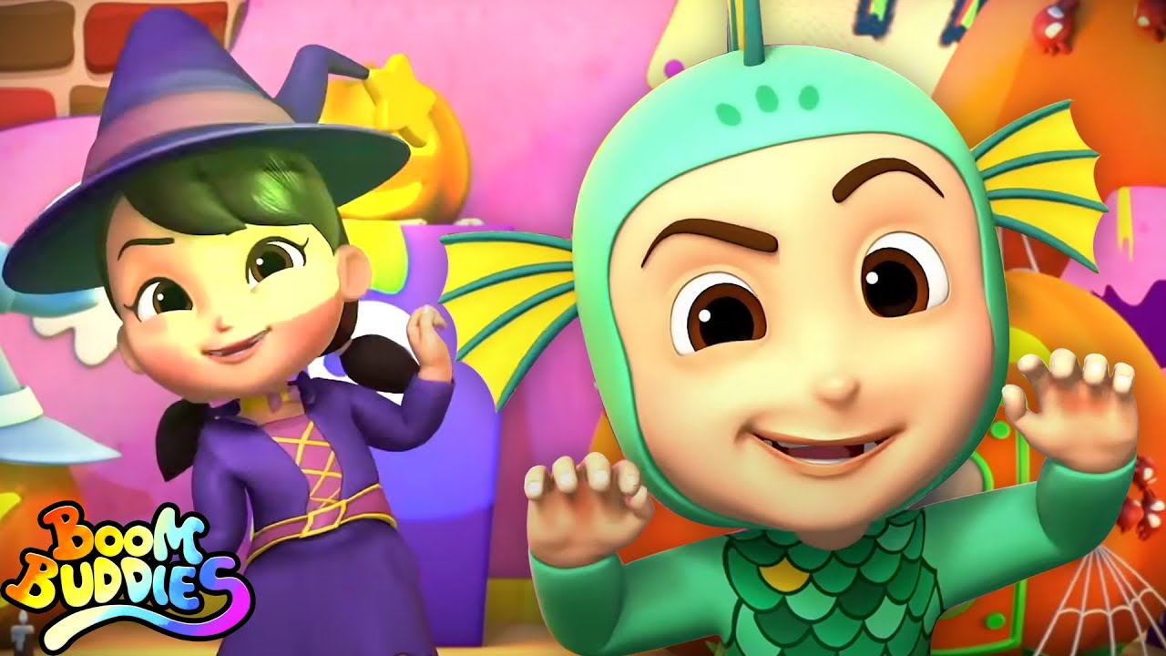 Monster Freeze Dance | Halloween Nursery Rhymes and Spooky Songs | Scary Rhyme with Boom Buddies