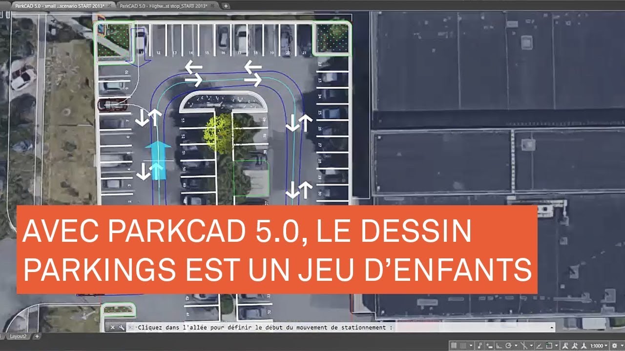 Le dessin de parkings avec ParkCAD 5.0.