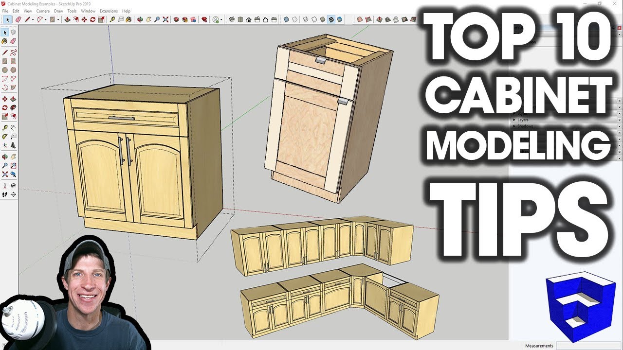 Top 10 Tips for MODELING CABINETS in SketchUp