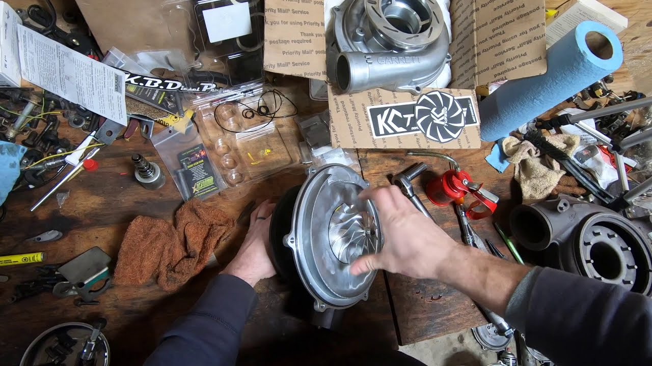 6.0 Powerstroke  Turbo Complete Rebuild. KB diesel Low Profile VGT Vanes. KC Turbo DIY kit.