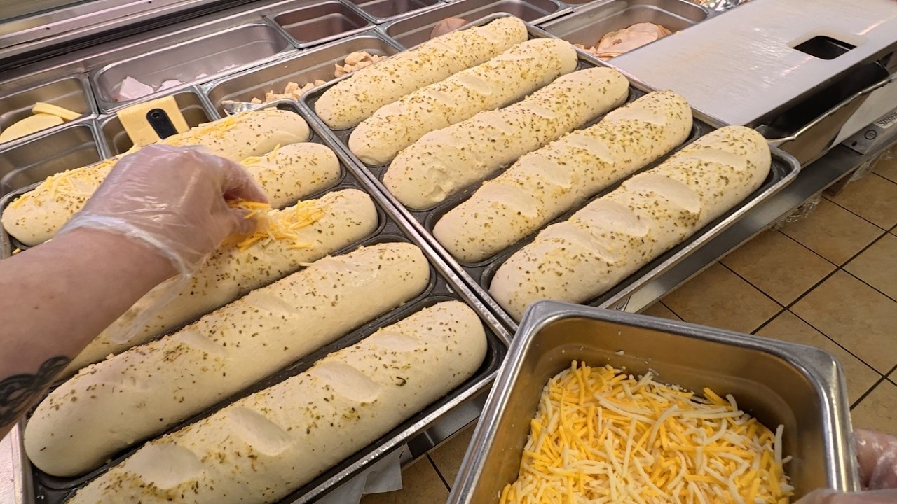 Subway Sandwiches POV Working Opening Shift and Prepping