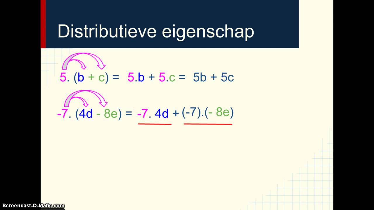 G22 e)  distributieve eigenschap 1