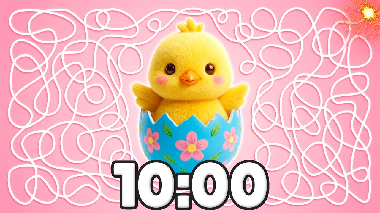 10 Minute [EASTER] Chick Timer 🐣🌸💥 | Cozy Classroom Countdown!