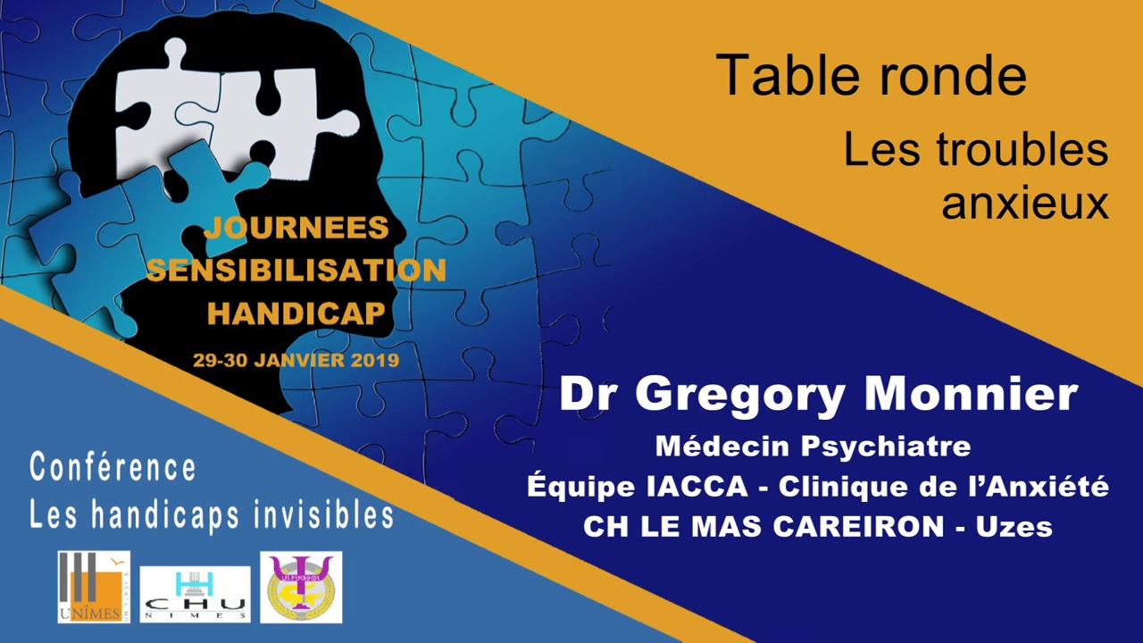 Conférence sur les handicaps invisibles : Les troubles anxieux (audio)