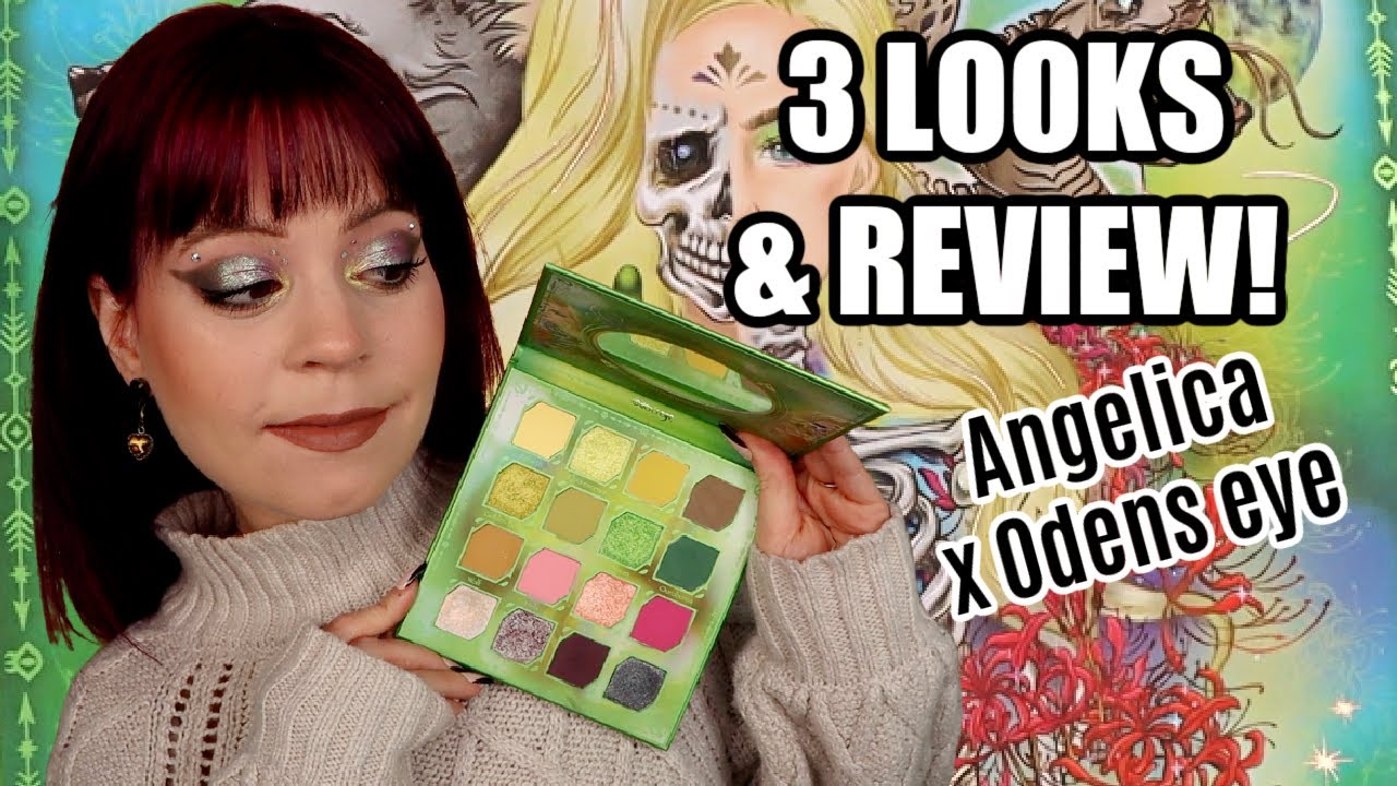 Odens Eye X Angelica!  Hela palette, 3 Looks and review