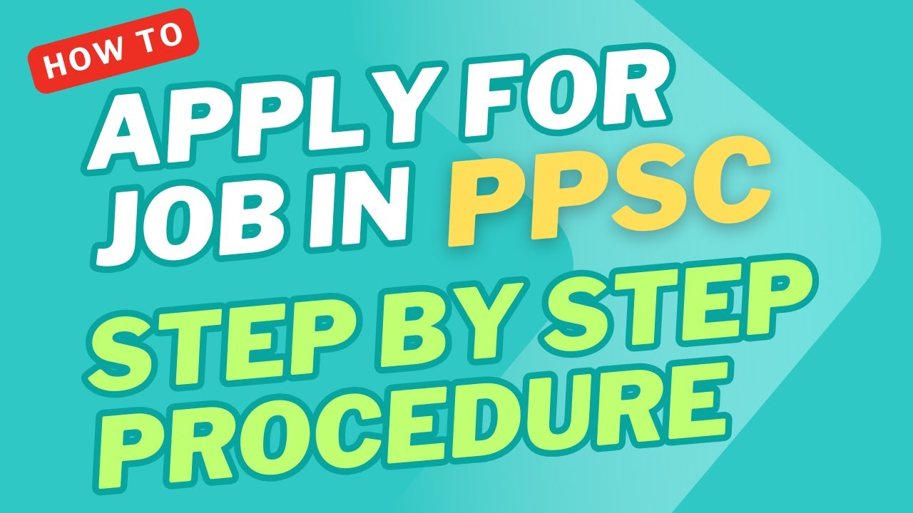 How to Apply for PPSC Jobs Online | PPSC mein apply karne ka tarika #ppscjobs