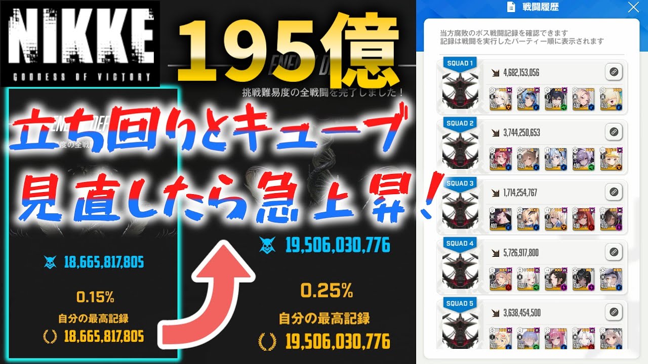 【NIKKE】【ソロレイド】オンリーワン（195億）楽して攻略編成なのにこんなに伸びた！立ち回り解説（第33回）