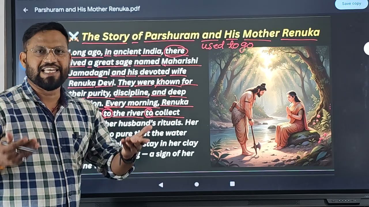 PARSHURAM and Her Mother RENUKA|English Reading||English Story || English padhna kaise sikhe?