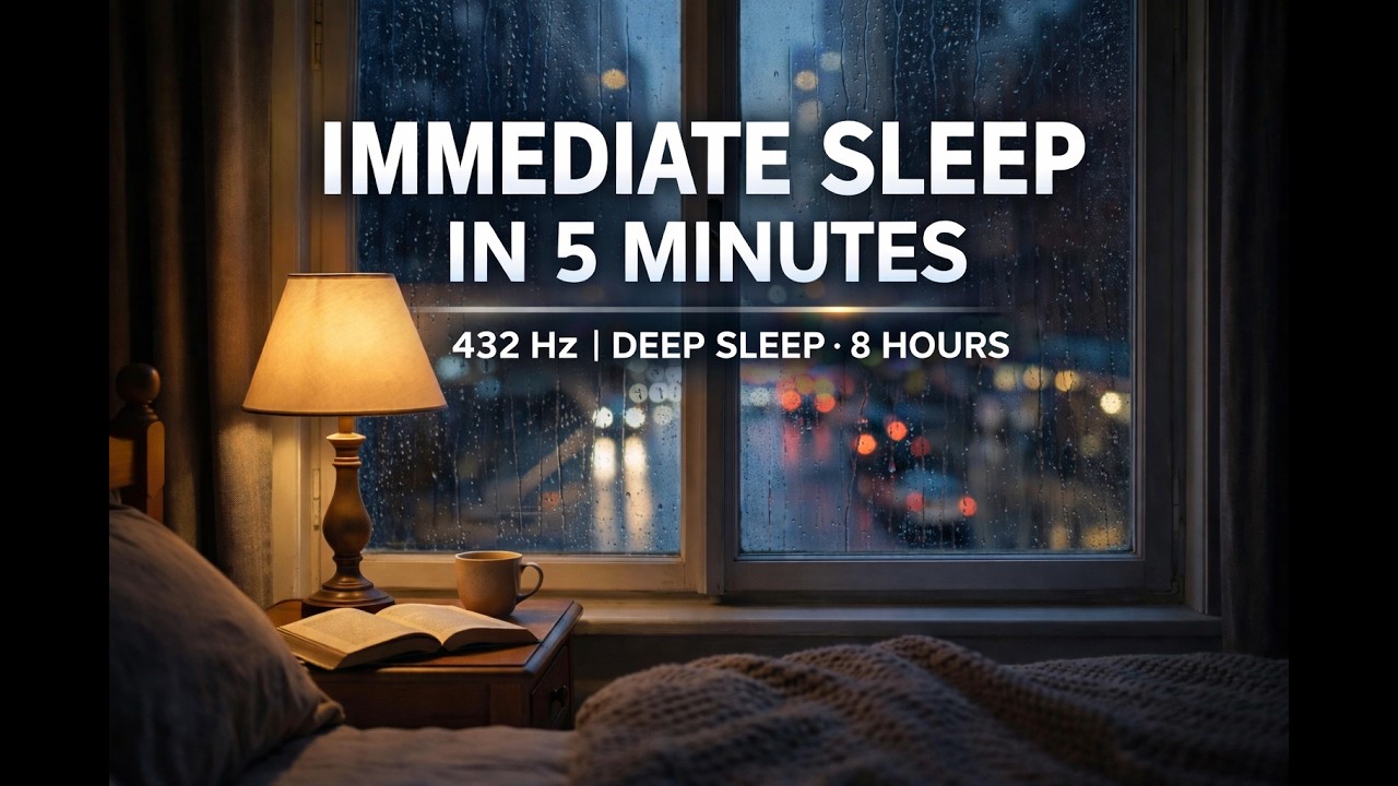 Bugün Çok mu Yoruldun? 5 Dakika İçerisinde Uykuya Dal! (8 Hours - 432 Hz) Rain Sounds