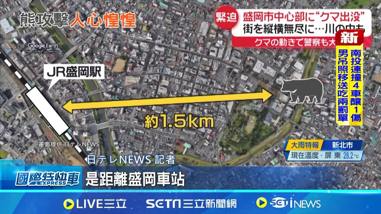 日熊害升溫! 秋田4人遭熊攻擊受傷送醫 今年已9人遭攻擊致死 專家:未控管熊數量│記者 盧睿鋐│國際關鍵字20251024│三立iNEWS