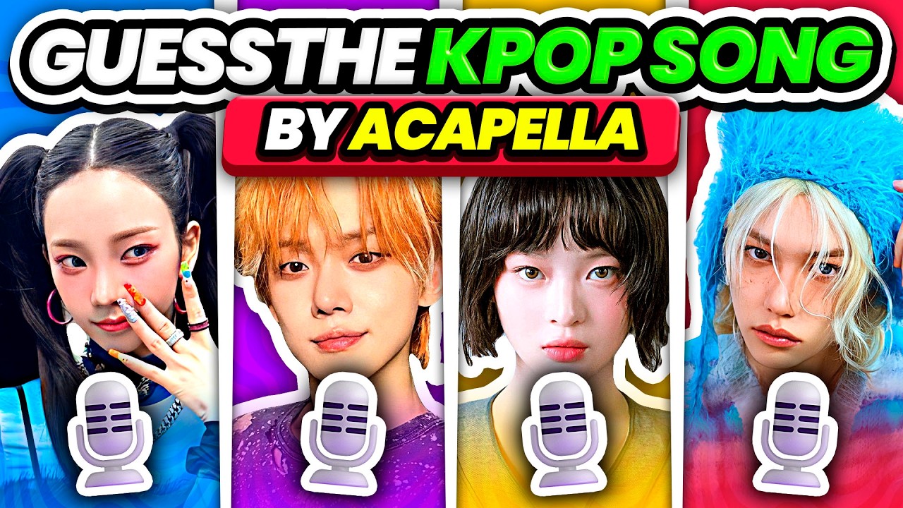 GUESS THE KPOP SONG BY THE ACAPELLA/VOICE ONLY 🎶🚫 Acapella Challenge Edition - KPOP QUIZ 2024