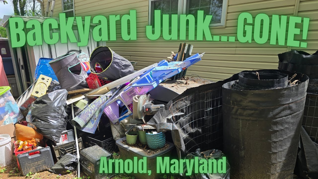 Backyard Junk Gone in 40 Minutes! | Arnold, MD Cleanout + Testimonial