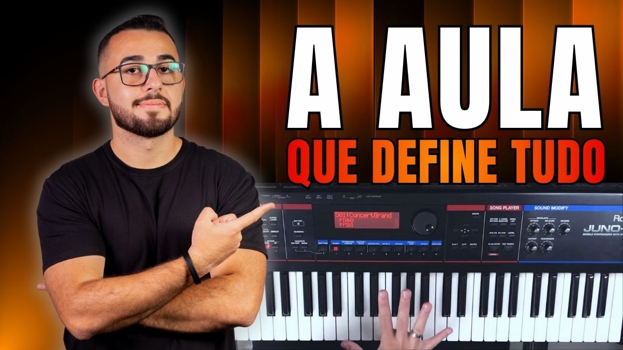 Primeira aula de teclado: o começo certo faz toda diferença
