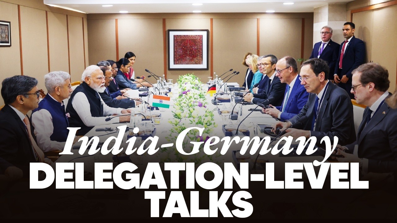 LIVE: PM Modi, German Chancellor Friedrich Merz hold delegation-level talks in Gandhinagar