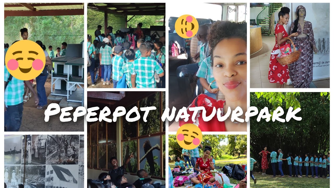 At Peperpot Natuurpark Commewijne with the third graders