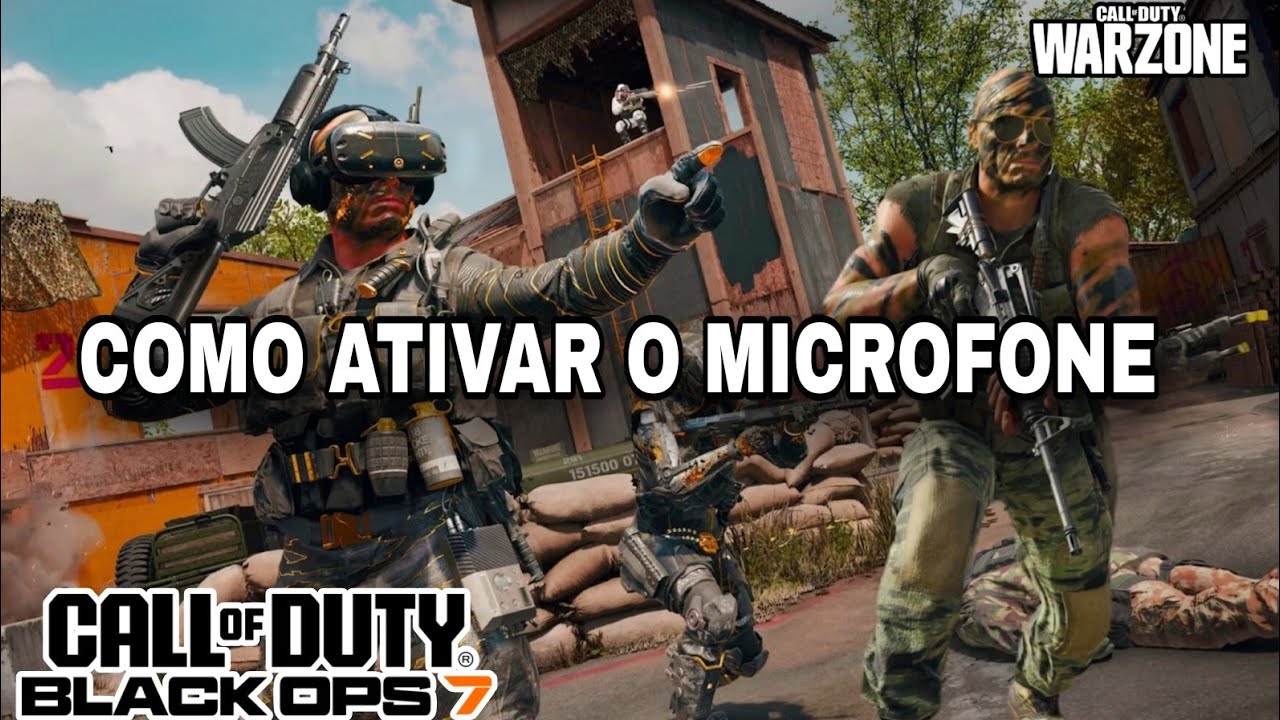 COMO ATIVAR O MICROFONE NO NOVO WARZONE BO7
