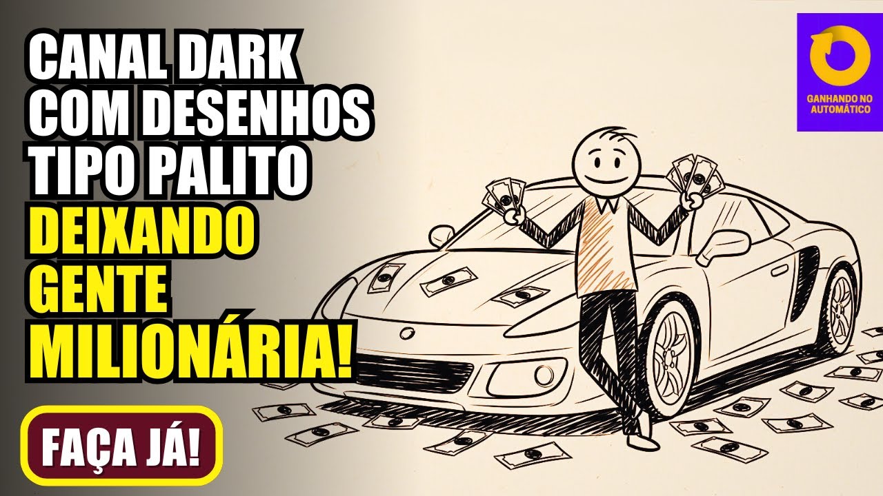 Esse Canal sem aparecer de Desenhos Palito Fatura uma Fortuna no YouTube, faça já o seu!