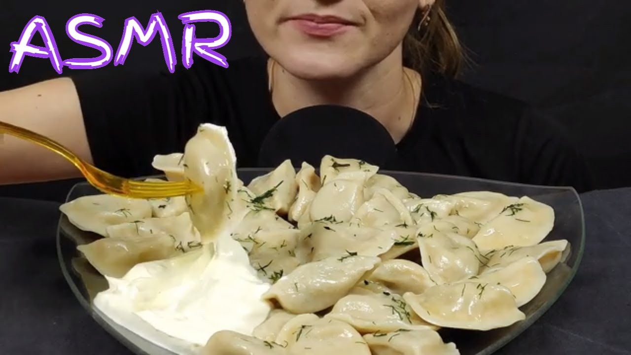 АСМР ВАРЕНИКИ С КАРТОШКОЙ И ГРИБАМИ МУКБАНГ | АСМР DUMPLINGS WITH POTATOES AND MUSHROOMS MUKBANG