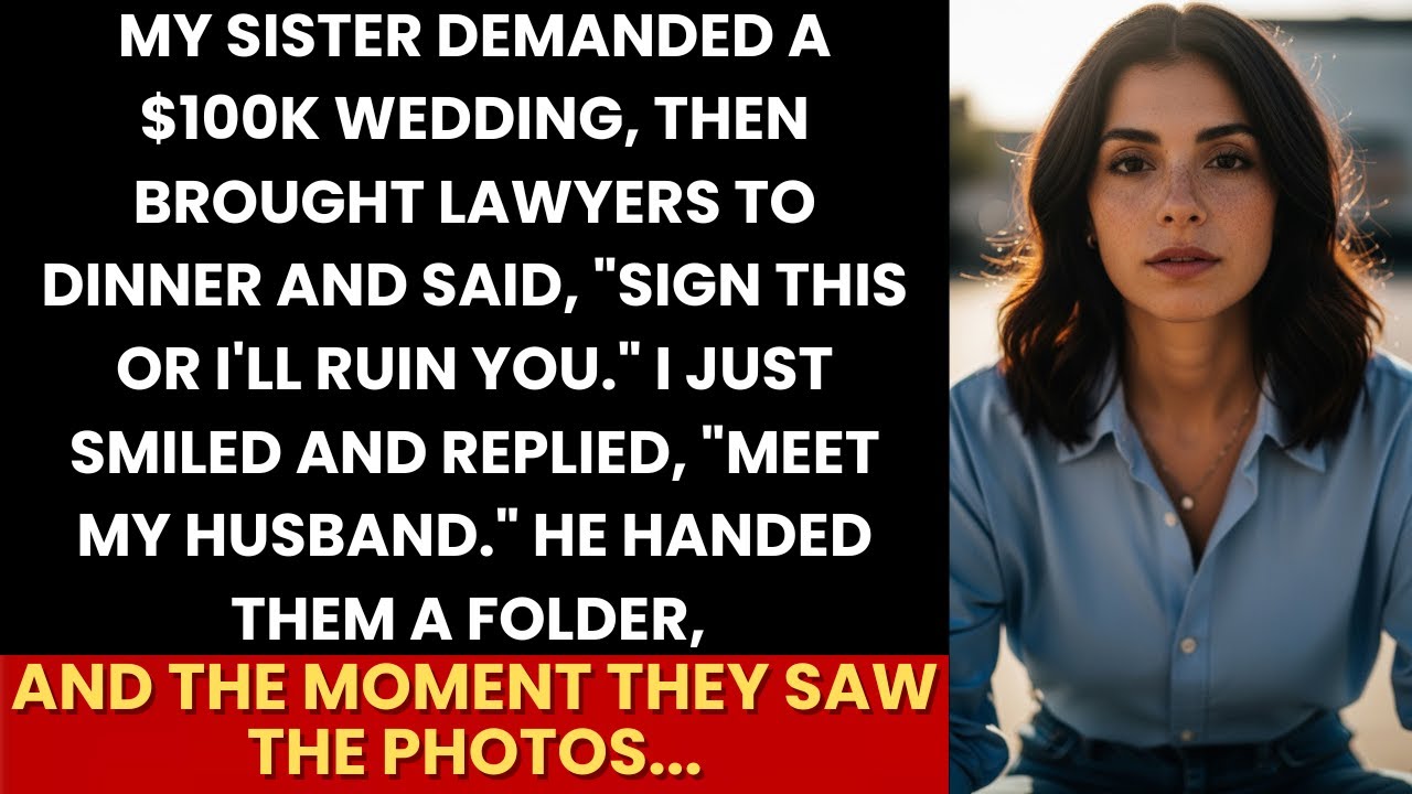 Sis Demanded $100k Wedding “Sign This Or I’ll Ruin You”—I Said “Meet My Husband” He Handed Them...