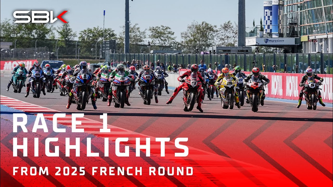 HIGHLIGHTS from a chaotic Race 1 at Magny-Cours 💥 | 2025 #FrenchWorldSBK 🇫🇷