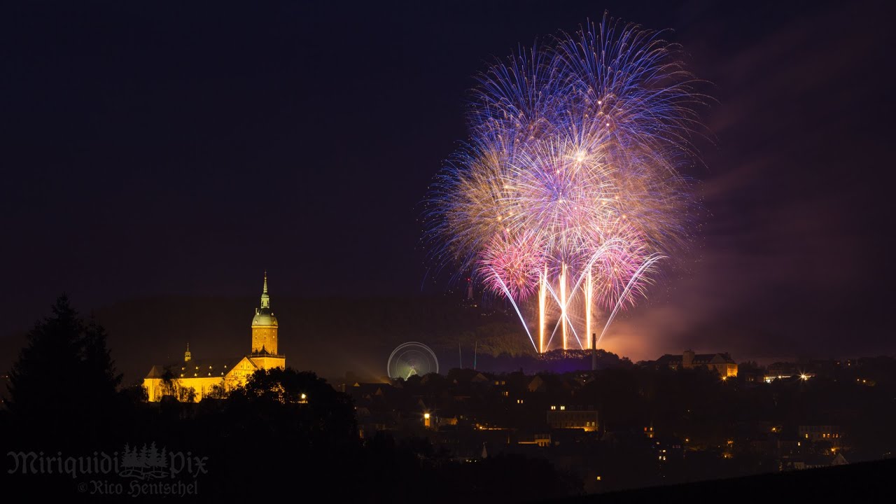 Höhenfeuerwerk zur 496 Jahre Annaberger Kät 2016