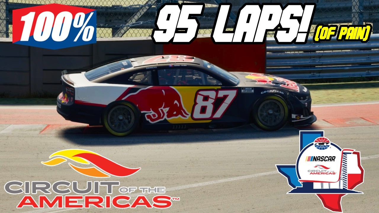 100% FULL COTA RACE ON NASCAR 25!
