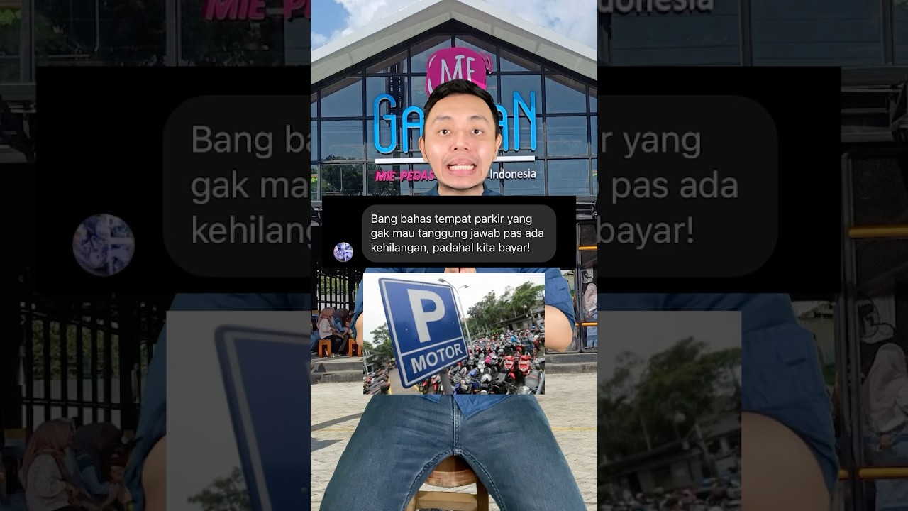 Tempat parkir BAYAR tapi kalo hilang gak mau tanggung jawab? #shorts