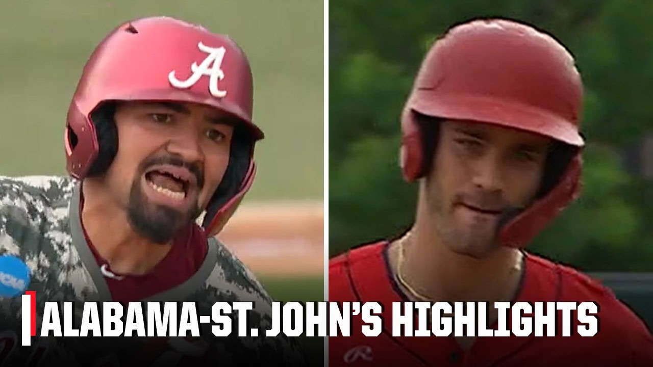Alabama Crimson Tide против St. John's Red Storm | Лучшие моменты Суперрегионального турнира | Ст...