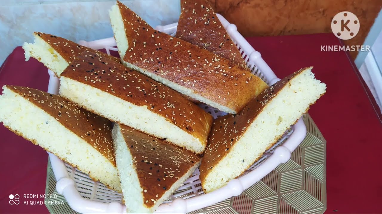 خبز الدار بدون عجن خفيف ريشة