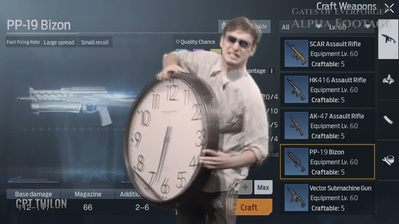 Craft.Exe - Undawn Crafting 32 submachine gun at lvl60