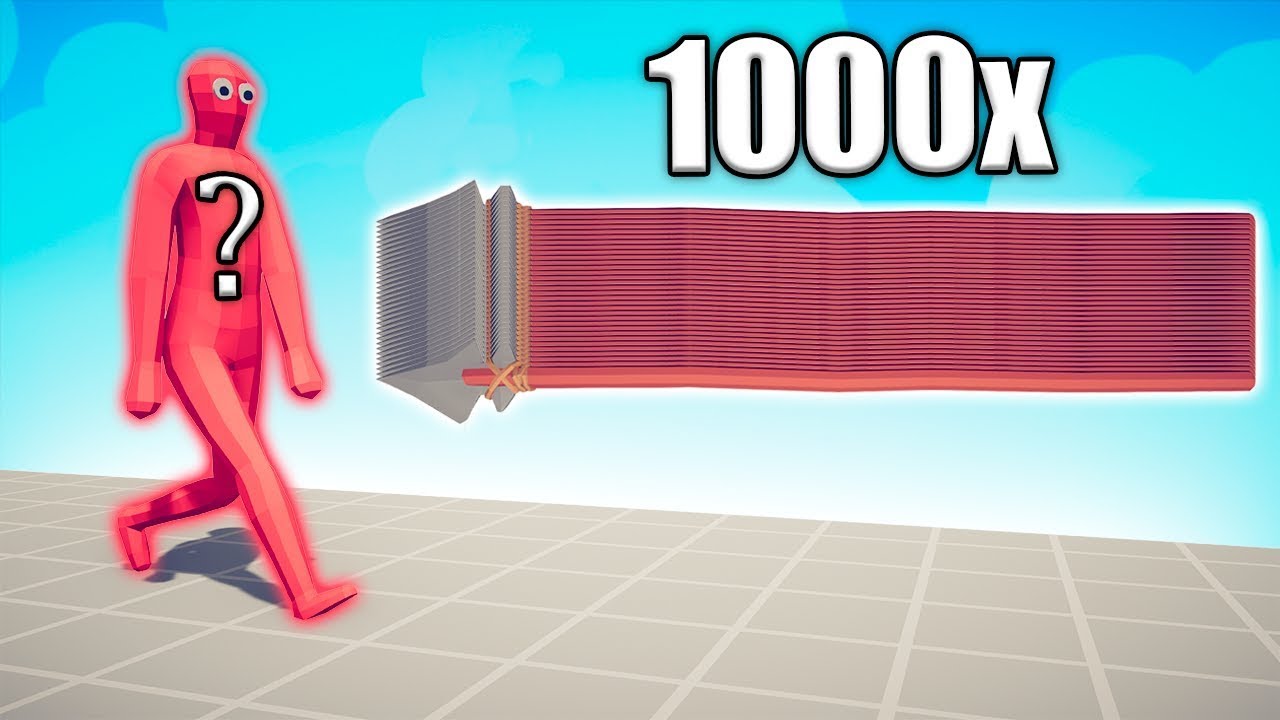 RANDOM UNIT vs 1000x OP SPEAR THROWER - TABS | Totally Accurate Battle Simulator 2024