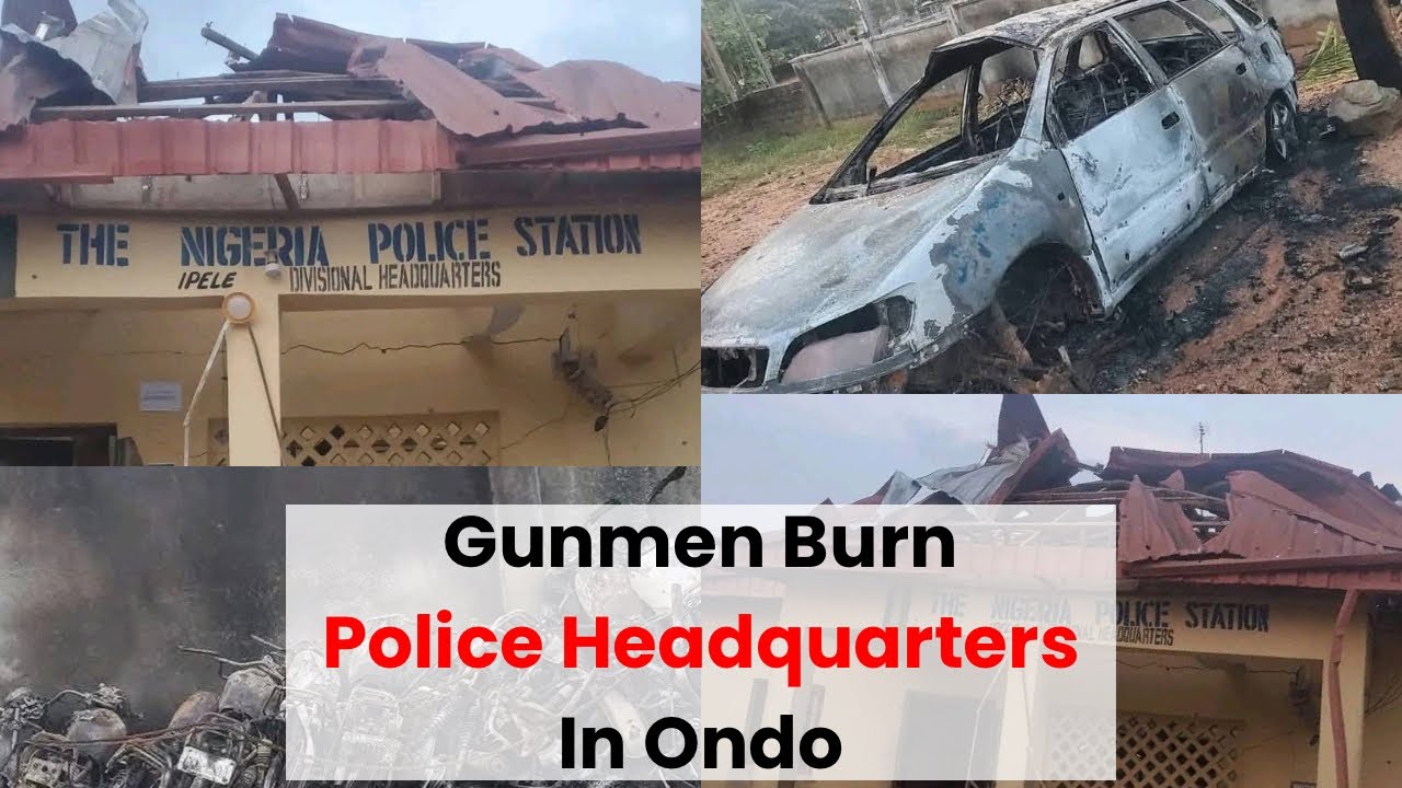Unknown Gunmen Burn Police Headquarters In Ipele, Ondo State