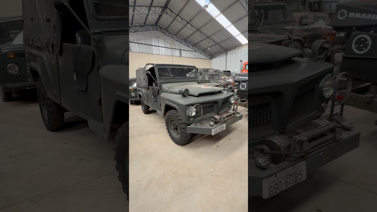 F85, a picape militar baseada na F75/ Rural. #jeep #willys #4x4