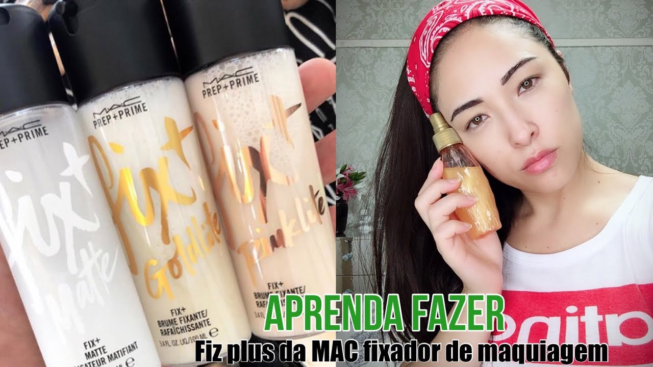 Aprenda a fazer FIX PLUS  da MAC FIXADOR DE MAQUIAGEM CASEIRO