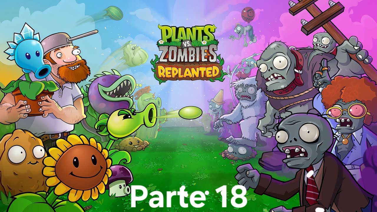 Plantas Contra Zombis Trasplantado Parte 18 Grano de Café, Zombis Colgaos y Ajó Tejado En Español