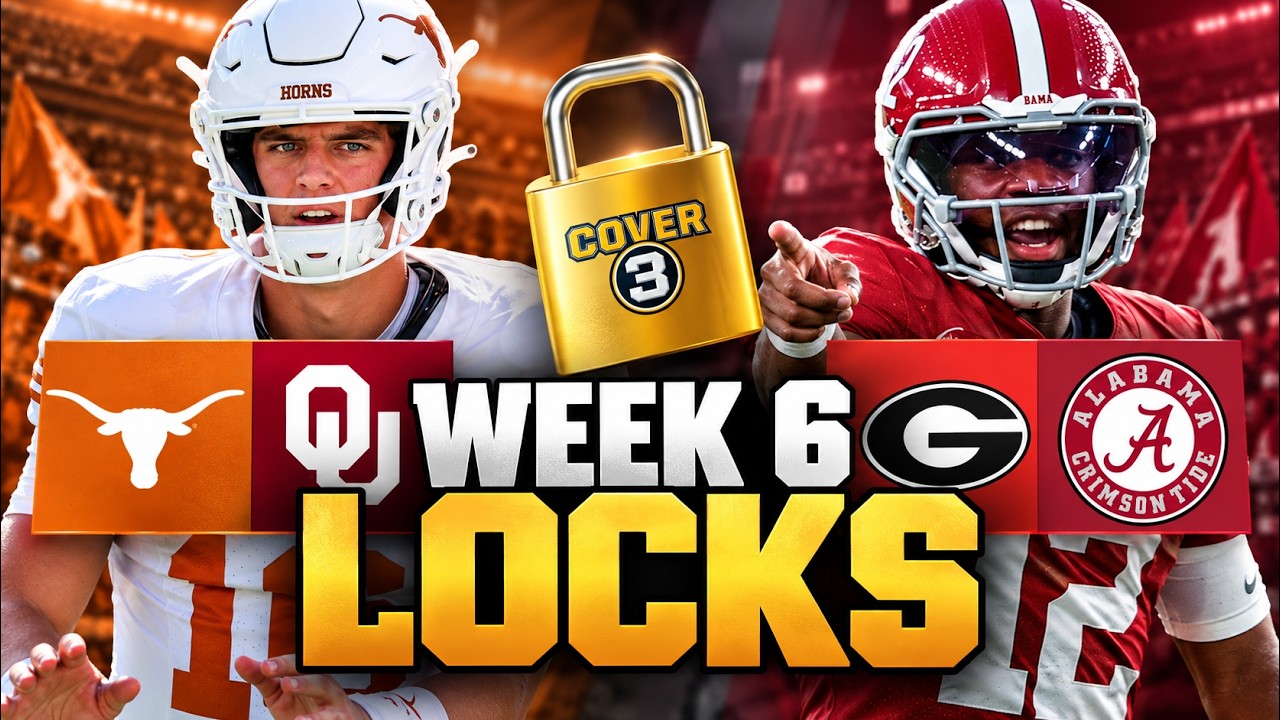 Week 6 LOCKS 🔒 Best Bets, Against The Spread Picks, Moneyline Sprinkles & More! | Cover 3