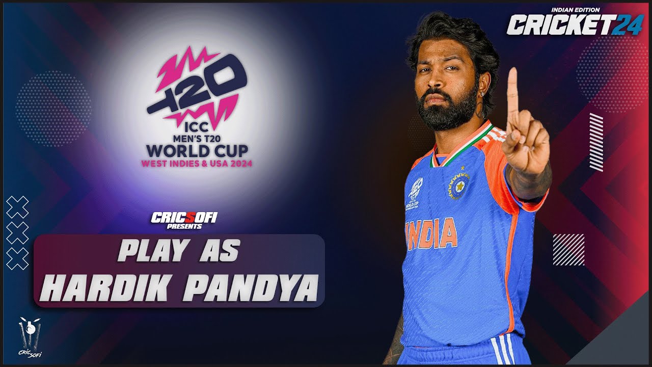 🎮 Hardik Pandya's All-Round Show! 🔥 LIVE Cricket 24 Gameplay | CricSOFI