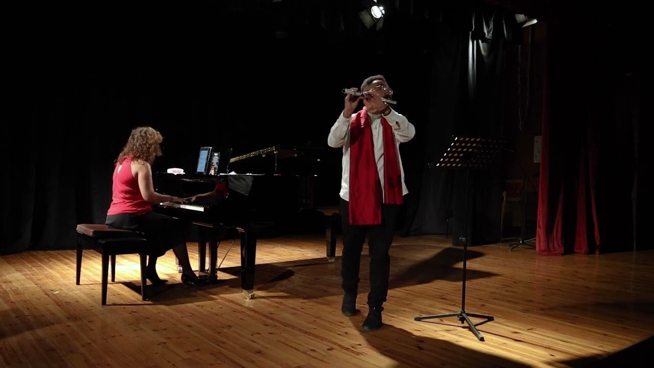 J.S.Bach Air in D For flute and piano (Mina Ghobrial,Omnia Ezzeldin)