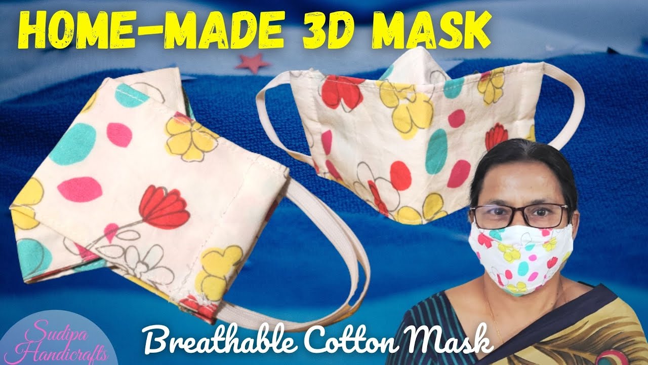 Homemade 3D mask | DIY  Mask | Anti pollution mask | Mask for protection from virus| new design mask