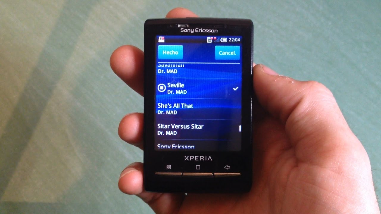 Sony Ericsson Xperia X10 Mini review (ringtones & alert tones)
