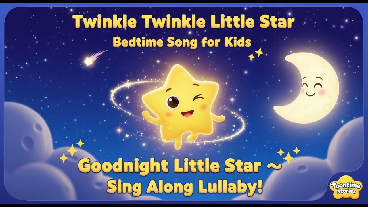 Twinkle Twinkle Little Star/Beautiful Animation for Kids /Bedtime Nursery Rhyme / toon time stories