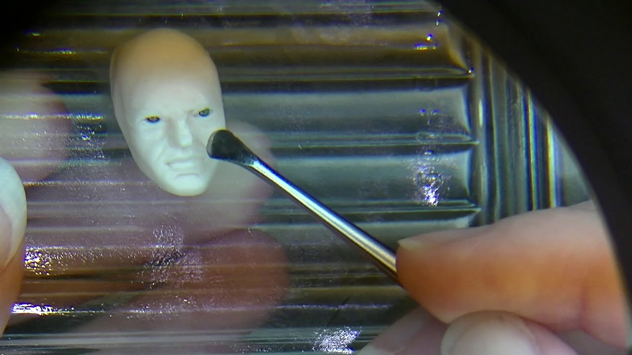 Sculpting Ooak Miniature 1:12 BJD Face by K-Elizabeth