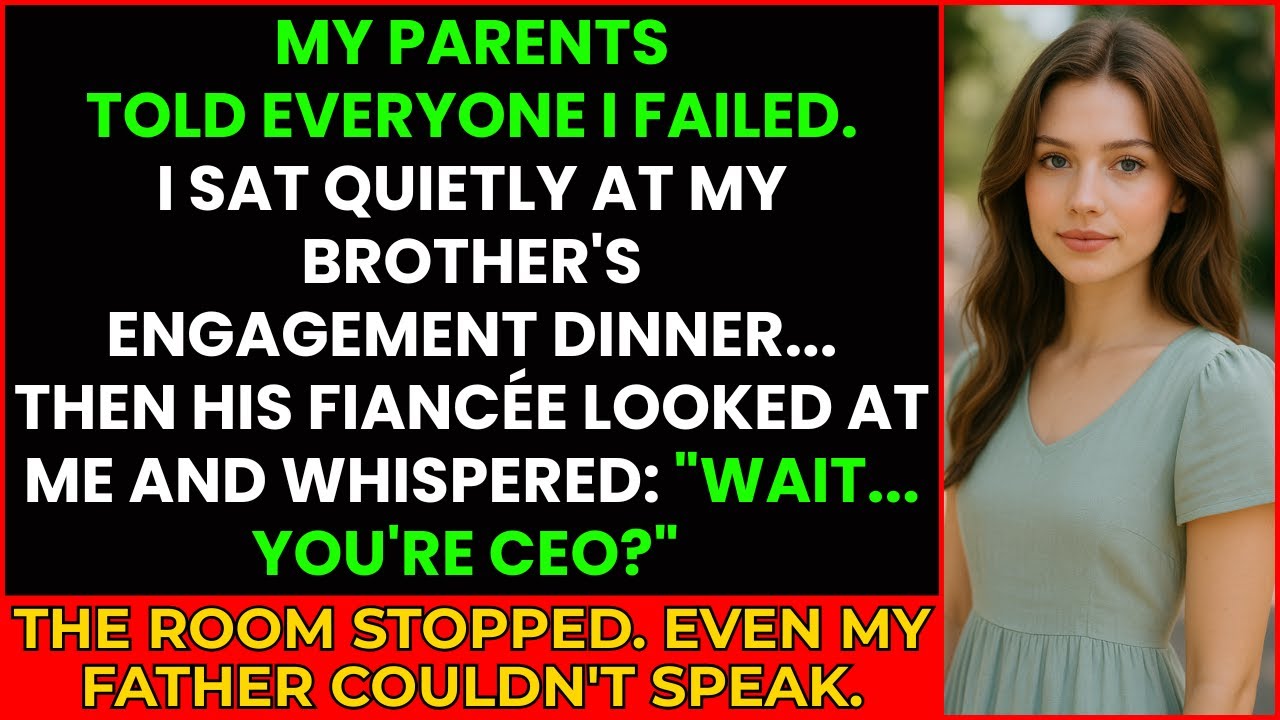 My Parents Said I Failed — Then My Brother's Fiancée Looked at Me and Said: 