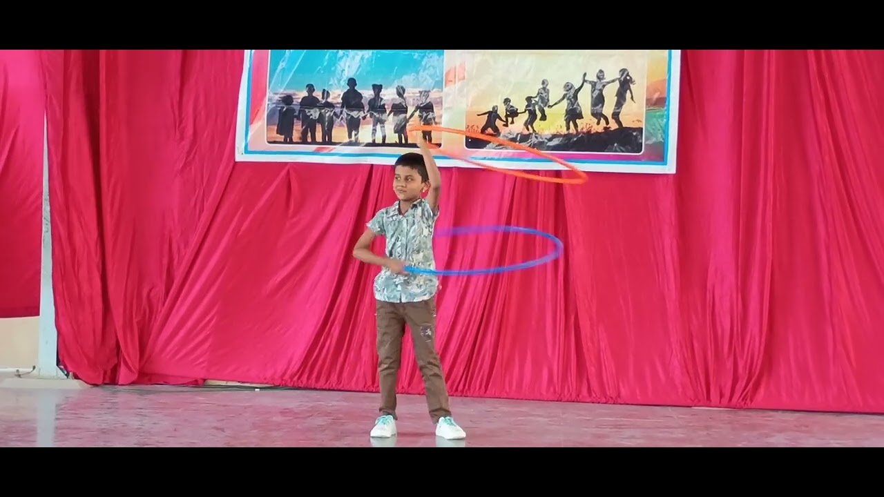 Hula hoop performance on Children's Day 14-11-2024 @ Chaitanya central school #hulahoop #hoopstar
