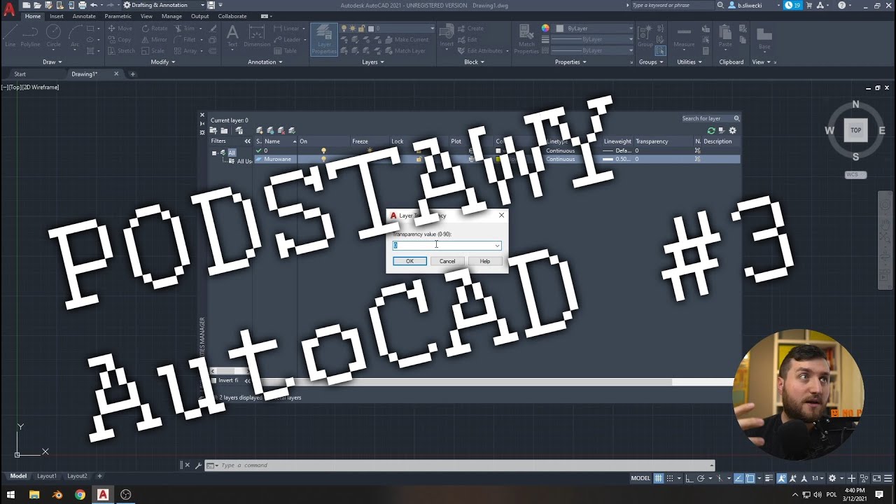 #No_Problem_O​ - AutoCAD 21 PODSTAWY - #3 - Warstwy