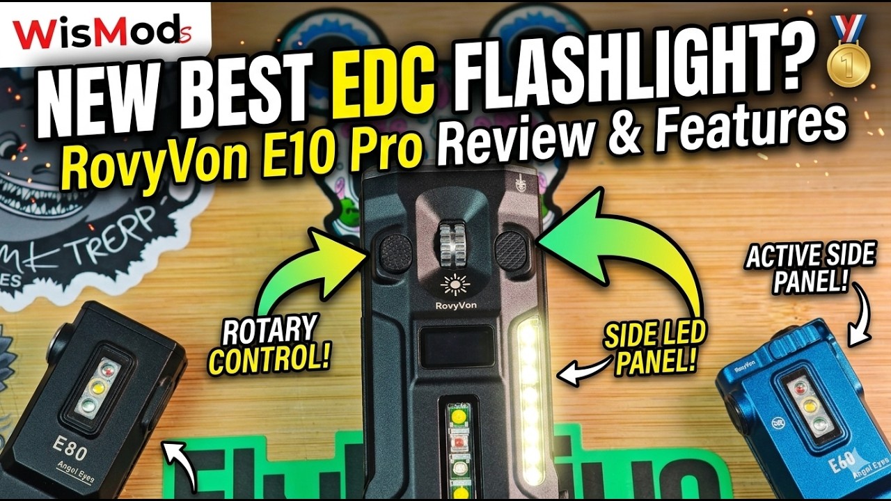 НОВЫЙ ЛУЧШИЙ EDC-ФОНАРЬ? Rovyvon E10 Pro — это всё и даже больше, в компактном плоском корпусе.