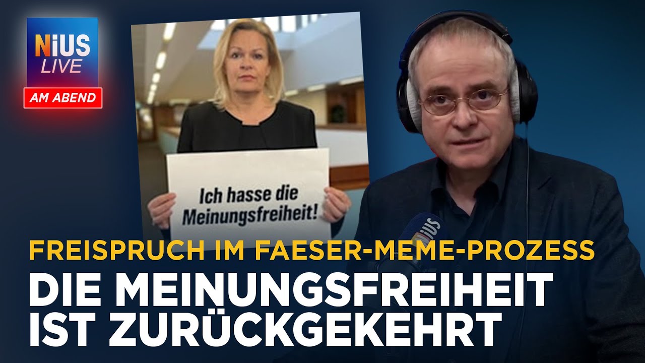 Freispruch nach Online-Post zu Nancy Faeser | NIUS Live am Abend vom 14.01.26