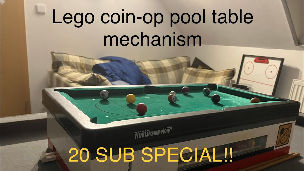 !!20 SUB SPECIAL!! Lego coin-op pool table mechanism
